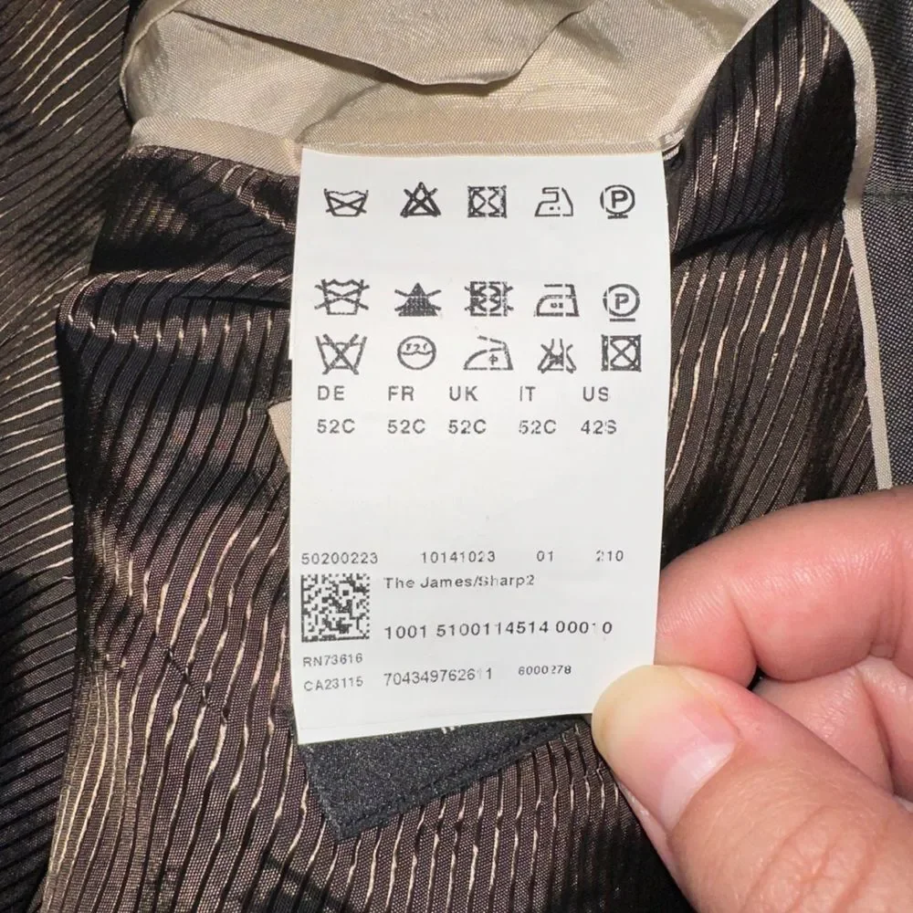 Stunning Hugo Boss Suit made from Mohair Wool